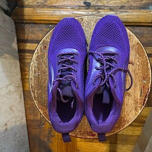 Stylish and Supportive Athletic Shoes for the Bold and Active Purple Powerhouse